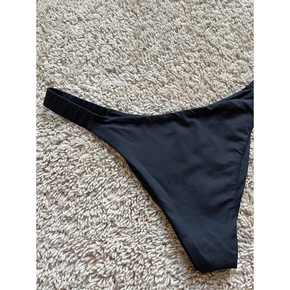 Frankies Bikinis Stormy Cheeky Bikini Bottom in Black Size LARGE - Picture 2 of 6